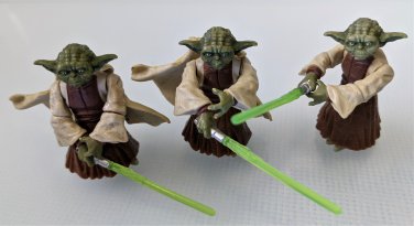 Star Wars Yoda Figures Lot Hasbro