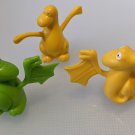 Friendly Dinosaur Rubber Finger Puppets Vintage