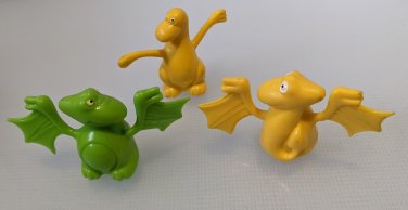 Friendly Dinosaur Rubber Finger Puppets Vintage