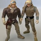 Star Wars Han Solo and Luke Skywalker POTF Action Figures
