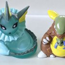 Pokemon Vaporeon & Kangaskhan Finger Puppets 1996 Pokemon Vaporeon & Kangaskhan Finger Puppets 1996