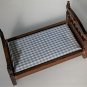 Vintage Dollhouse Bed Bedroom Furniture Miniatures Blue Price 1:12