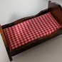 Vintage Dollhouse Bed Bedroom Furniture Miniatures Red Price 1:12