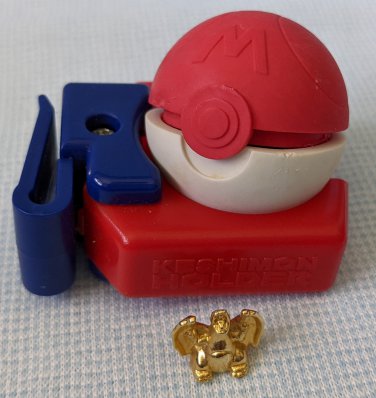 Gold Charizard Metal Mini Figure Pokemon Pokeball Keshimon Holder Nintendo