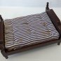 Vintage Dollhouse King Size Bed Bedroom Furniture Miniatures 1:12