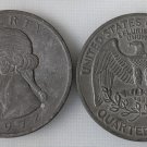 Washington Quarters 2 Large Oversized Coins Novelty 1972 Washington Quarters 2 Large Oversized Coins Novelty 1972