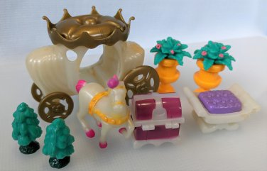 Castle Accessory Lot Boley Pocket Playset Carriage Plants n More