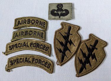 Airborne Special Forces Arrowhead Paratrooper Jump WIngs Military Patches Lot