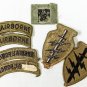 Airborne Special Forces Arrowhead Paratrooper Jump WIngs Military Patches Lot