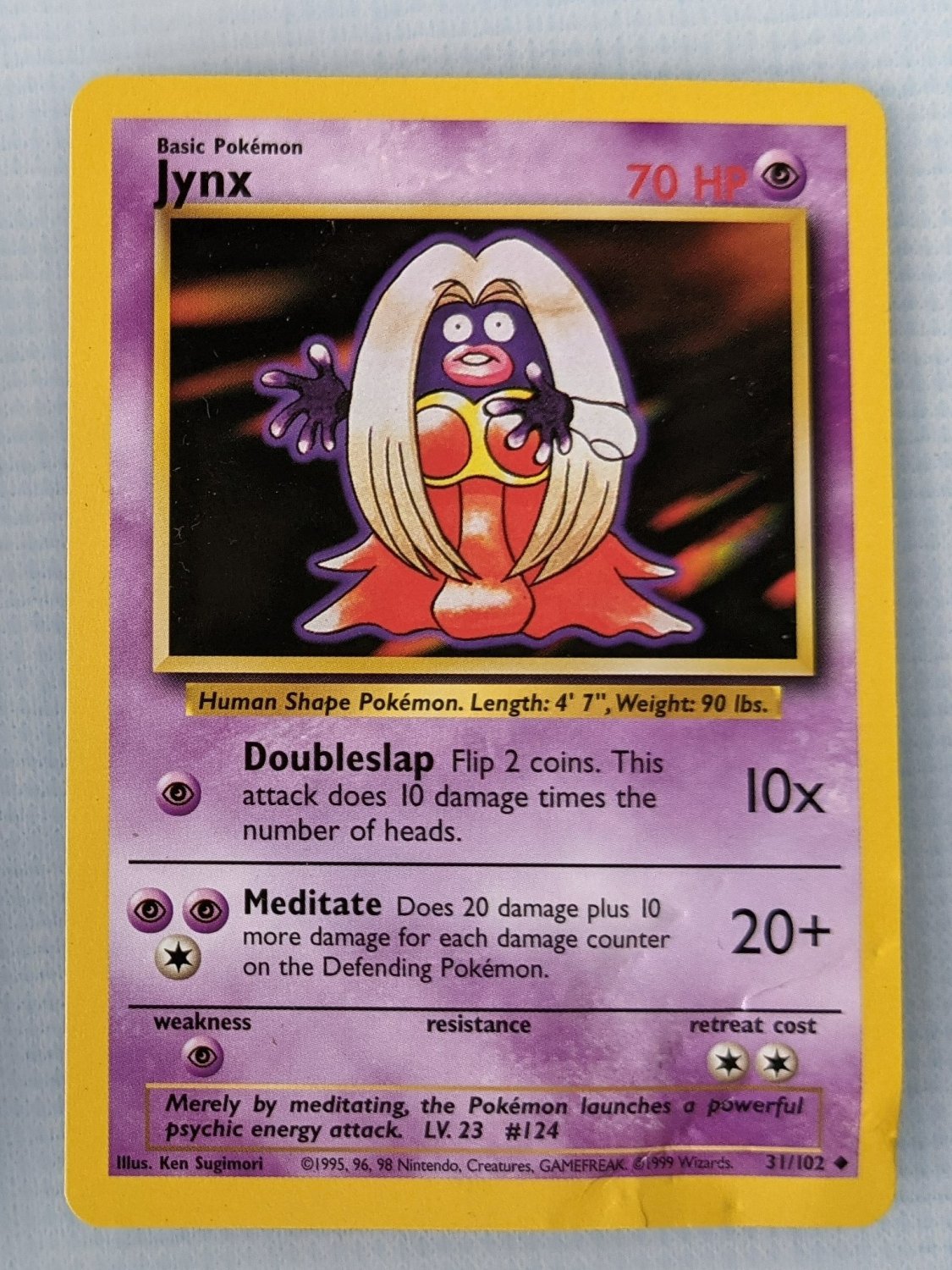 Pokemon Jynx Banned Card - 31/102 TCG Card