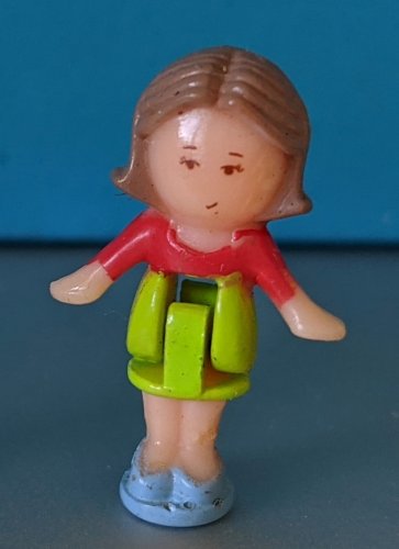 Pixie Necklace Doll - Polly Pocket Replacement Figure 1990 Bluebird Toys