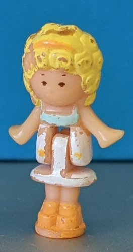 Polly Pocket Doll Pool Party Playset Figure 1992 Bluebird Toys