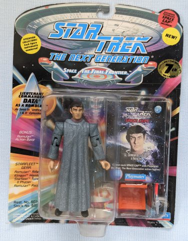 Data as Romulan Star Trek TNG Action Figure by Playmates Space Caps