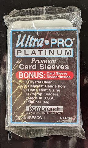 Ultra Pro Platinum Premium Card Sleeves 100 Rembrandt MIP