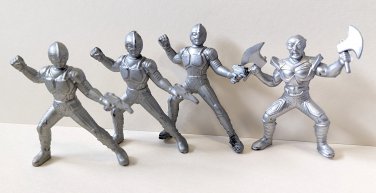 Space Galaxy Fighters Rubber Figures Lot - Playsets Diorama