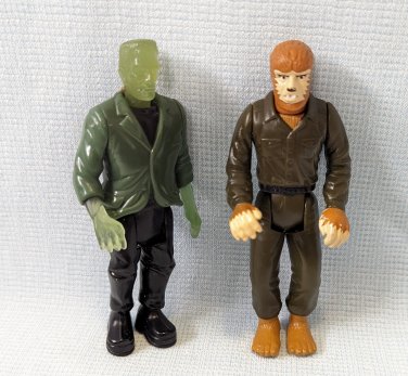 Universal Monsters Frankenstein Wolfman Figures Burger King Toys