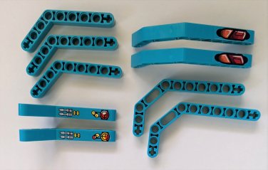 Lego Technic Liftarms Thick Lot Dark Turquois