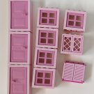 Lego Pink Windows Doors Shutters Lot