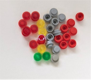 Lego 4073 Small Round Plates Lot