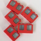 Lego 4863 Red Plane Windows and Glass Lot