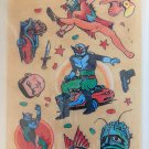 Showa 1970s Super Hero Villains Laminate Rub-On Decals Showa 1970s Super Hero Villains Laminate Rub-On Decals