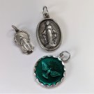 St. Mary Conceived Medal Charm Pendants Lot