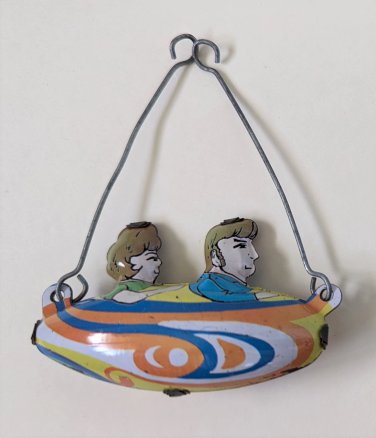 Tin Litho 3" Airship Carousel Merry Go Round Parts