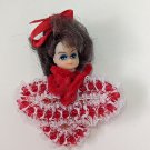 Vintage Handmade Doll Angel Beads Christmas Ornament