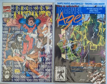 Marvel Age Hulk #118 + The New Mutants #100 Comics 1991