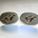 Vintage Polo Player Gold-Tone Cufflinks Pair Vintage Polo Player Gold-Tone Cufflinks Pair