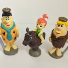 Rare FLINTSTONES Barney Fred And Pebbles Figures 1995