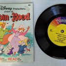 Story Of Robin Hood Vinyl Record & Book Walt Disney Productions #365
