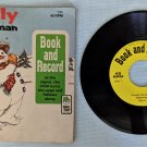 Friendly The Snowman Vinyl Record & Book 45RPM #1992