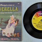 Cinderella Vinyl Record & Book Walt Disney Productions #308