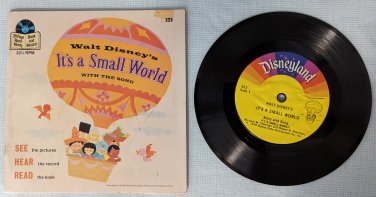 It's A Small World Vinyl Record & Book Walt Disney #323