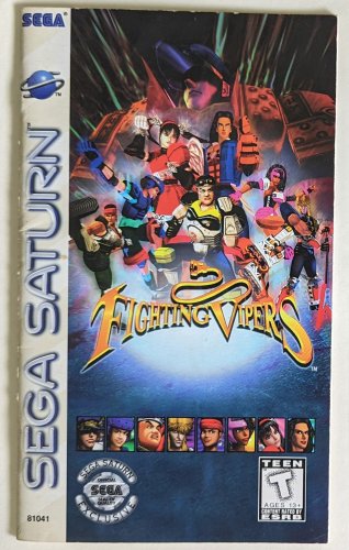 Fighting Vipers Sega Saturn Video Game Manual ONLY