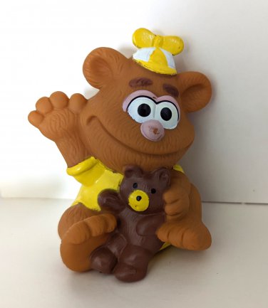 Baby Fozzie Bear Squeaky Squeeze Pal Toy Remco Muppet Babies