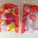TY Beanie Shake The Bear #8 and Birdie #3 MIP Happy Meal Toy McDonalds