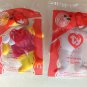 TY Beanie Shake The Bear #8 and Birdie #3 MIP Happy Meal Toy McDonalds