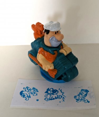 Fred Flintstone Stone Age Stamper Taco Bell Kids Toy