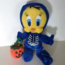 Tweety Bird Halloween Skeleton Plush Warner Brothers 1999