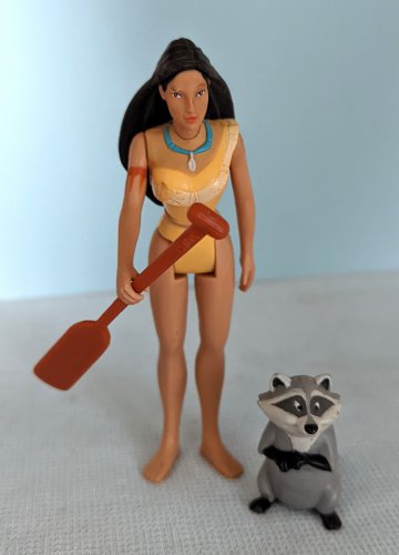 Disney Pocahontas and Meeko Figures