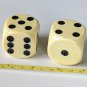 Large Ivory & Black Dice Game Replacement Parts