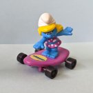 Hardees Smurfette Skateboard Smurf Figure Peyo Smurfs 1980s