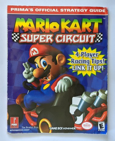 Mario Kart Super Circuit Nintendo Prima Strategy Guide GBA 2001