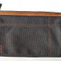 Zippered Black Brown Travel Cosmetic Pouch Unisex