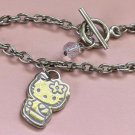 Hello Kitty Silver Tone Charm Bracelet