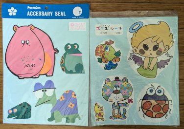 Whimsical Creatures Frogs Ladybug Vintage PentaCon Sticker Sheets