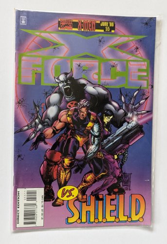 X-Force vs Shield X-Men Comic #55 Marvel Comics 1996