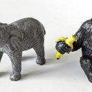 Gorilla and Elephant PVC Figures Zoo Safari Chimp Animals Gorilla and Elephant PVC Figures Zoo Safari Chimp Animals